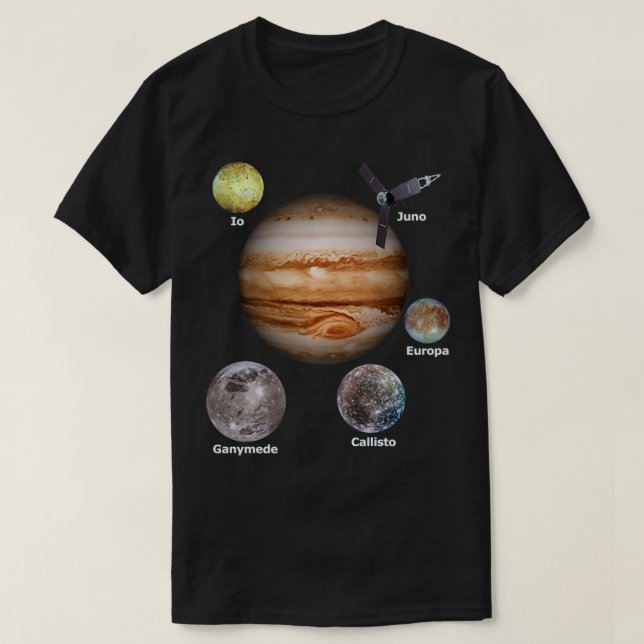 Juno Spacecraft Mission To Jupiter  T Shirt (Design framsida)