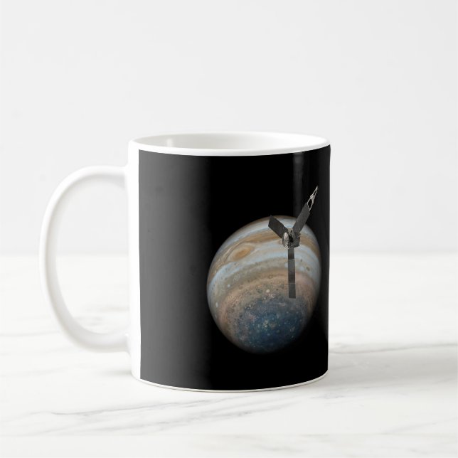 Juno Spacecraft på Planet Jupiter Kaffemugg (Vänster)