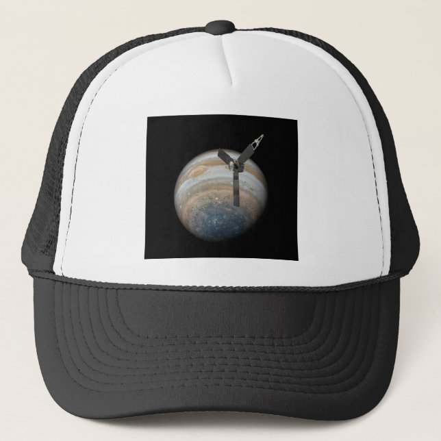 Juno Spacecraft på Planet Jupiter Keps (Framsida)