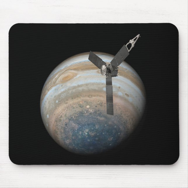 Juno Spacecraft på Planet Jupiter Musmatta (Framsidan)