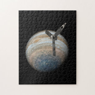 Juno Spacecraft på Planet Jupiter Pussel