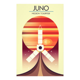 Juno - Uppdrag till Jupiter Space art Fototryck