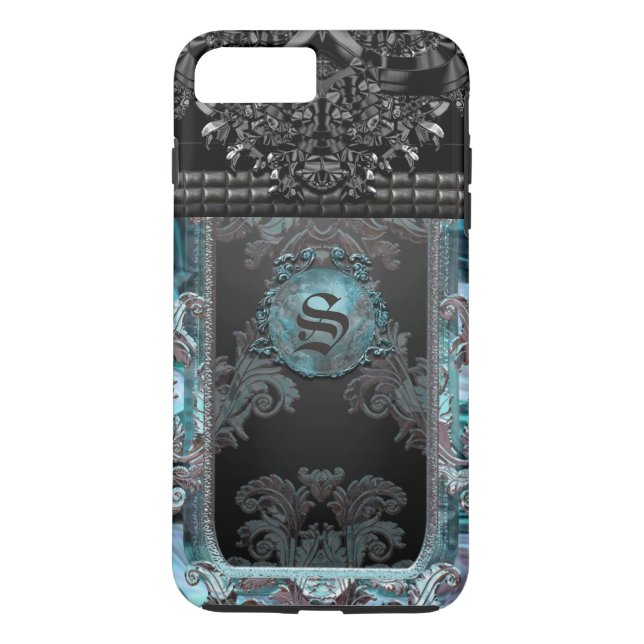 Junobeau Peshfyee Gothic Unik Monogram Case-Mate iPhone Skal (Baksida)
