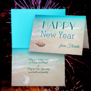 Junonia Beach Gott nytt år Helgdag Card Kort