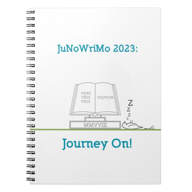JuNoWriMo 2023-bärbar dator Anteckningsbok (Framsidan)