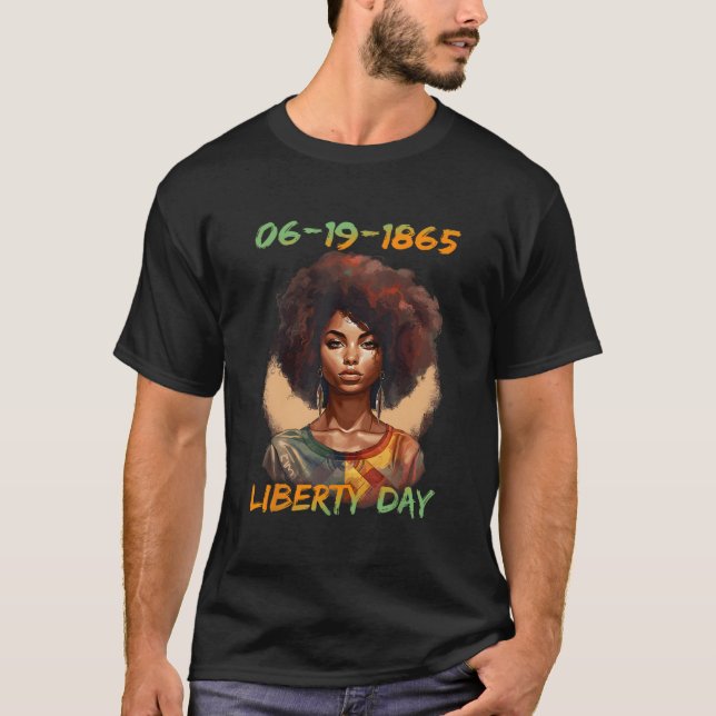 Junte African American Independence day T Shirt (Framsida)