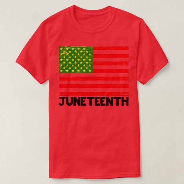 Junte Vintagen Stil Flagga T Shirt (Design framsida)