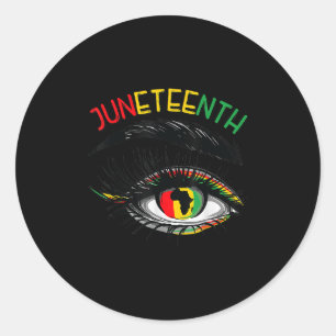 Junteonde Afrikas svarta kvinnohistoria Pr Runt Klistermärke