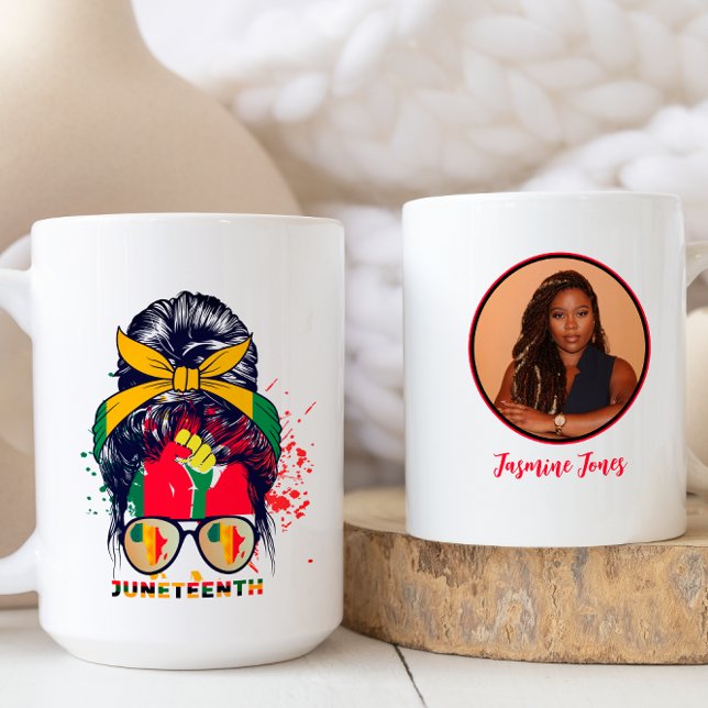 Juntetionde Firande med eget namn och foto Kaffemugg (Skapare uppladdad)