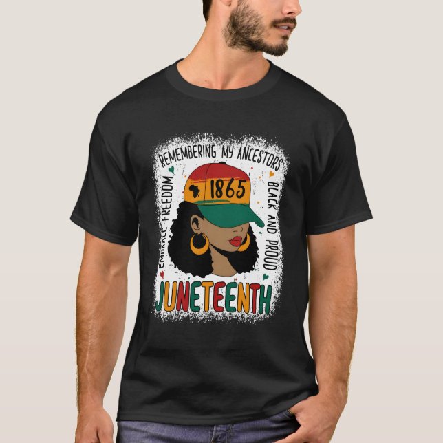 Junth Black 2023 Bleached 1865 Junth T Shirt (Framsida)