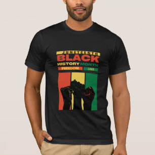 junttelfte afrikansk svart frihet 1865 namn t shirt