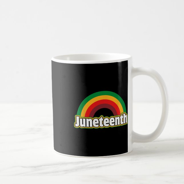 Junttelfte afrikanska amerikanska firandet Juneton Kaffemugg (Höger)