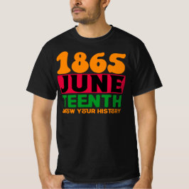 Junttonde 1865, Afrikanska amerikanska Pridet T Shirt