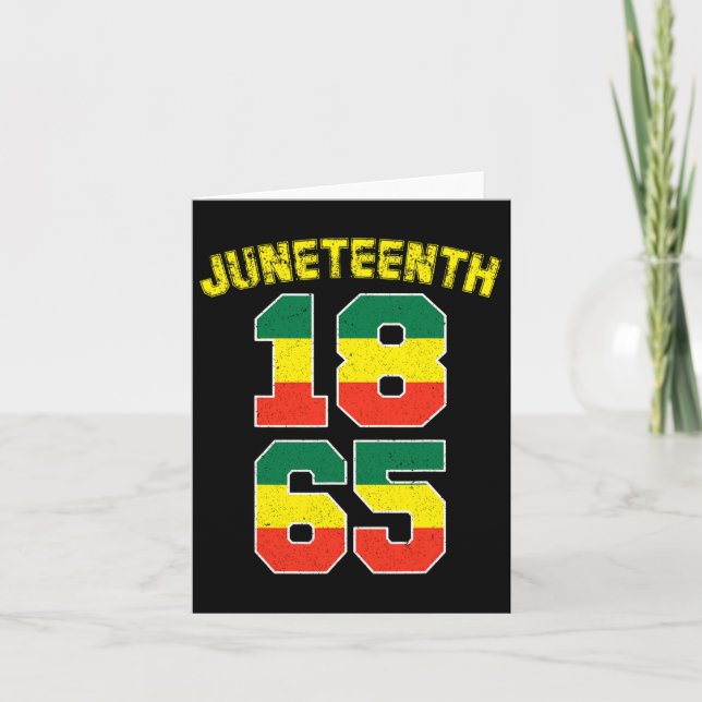 Junttonde 1865 Ancestors Black Pride African Amer Kort (Framsida)