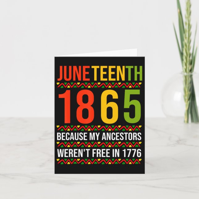 Junttonde 1865 för att mina gäster inte var fria kort (Framsida)