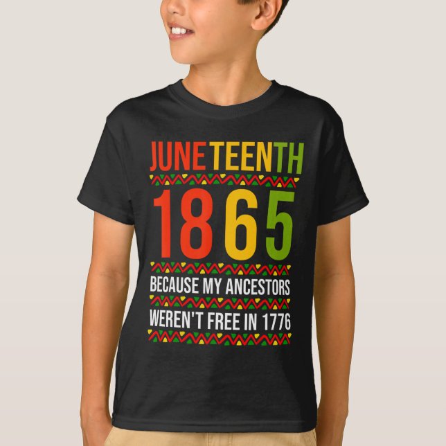 Junttonde 1865 för att mina gäster inte var fria t shirt (Framsida)