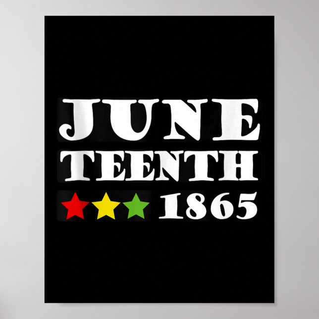 Junttonde 1865 Independence day Kids Boys African Poster (Framsidan)