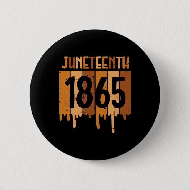 Junttonde 1865 Melanin Drip Black Pride Kvinnor i  Knapp (Framsida)