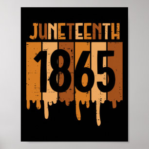 Junttonde 1865 Melanin Drip Black Pride Kvinnor i Poster