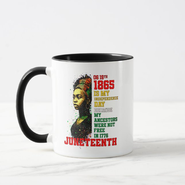 Junttonde 1865 Min panafrikanska Independence day Mugg (Vänster)