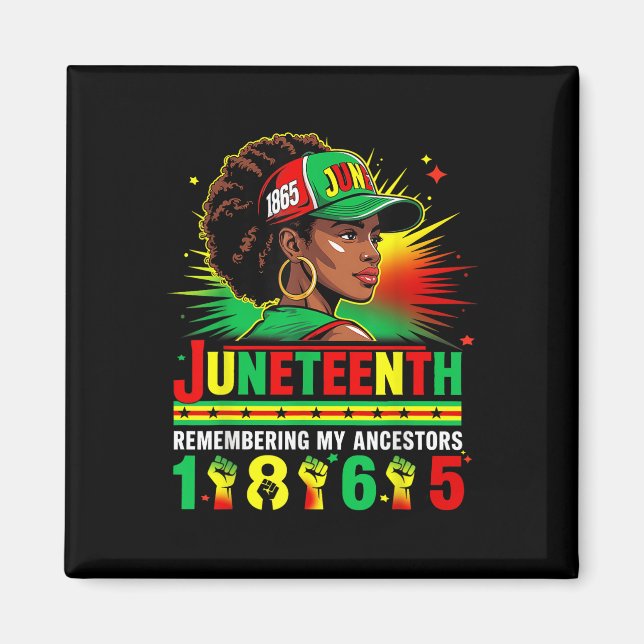 Junttonde 1865 Till minne av mina afrikanska fästd Magnet (Framsidan)