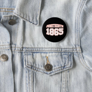 Junttonde 1865 typer - svart frihetsdag  knapp