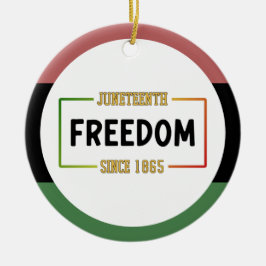 Junttonde 1865 Välkomna svart frihet Julgransprydnad Keramik