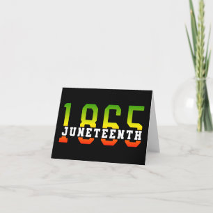 Junttonde 1865 Välkomna svart frihet Kort