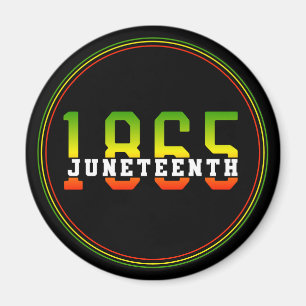 Junttonde 1865 Välkomna svart frihet Magnet