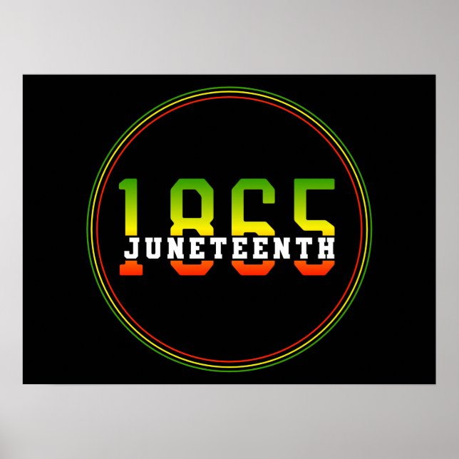 Junttonde 1865 Välkomna svart frihet Poster (Framsidan)