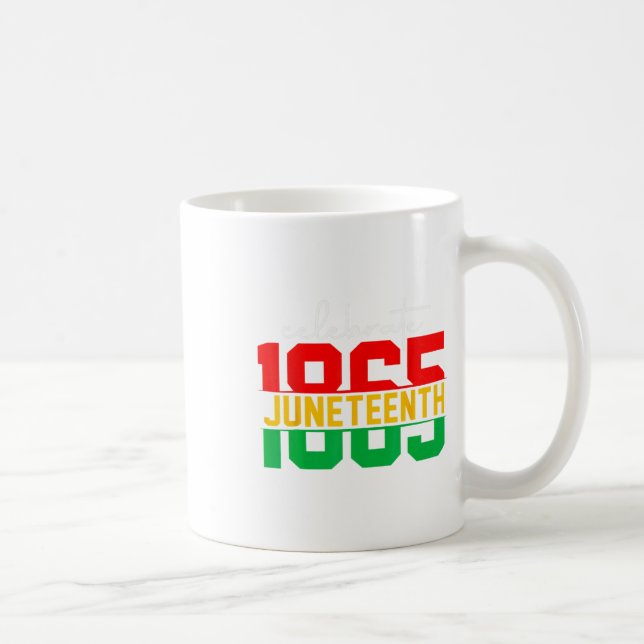 Junttonde 2024 Firar Black Freedom 1865 Histo Kaffemugg (Höger)