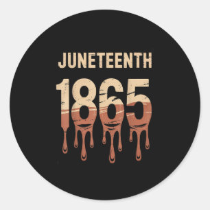 Junttonde 2025 Women Manar African American Junete Runt Klistermärke