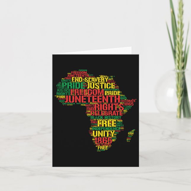 Junttonde Afrikan Karta Ord den 19 juni 1865 Manar Kort (Framsida)