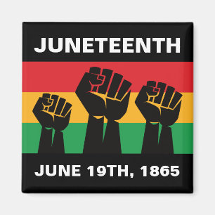 Junttonde afrikanska amerikanska pridet svart frih magnet