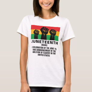 Junttonde afrikanska amerikanska pridet svart frih t shirt