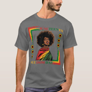 Junttonde afro-kvinnan som våldtagits i frihetens t shirt