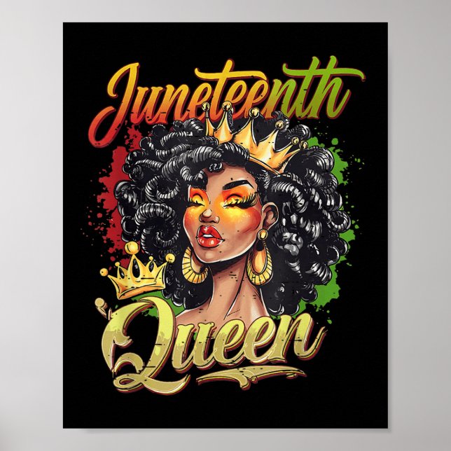 Junttonde Black Queen Vibes Funny Junttonde 1865 Poster (Framsidan)