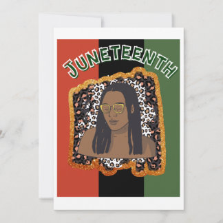 Junttonde Emancipation Day Note Card Inbjudningar