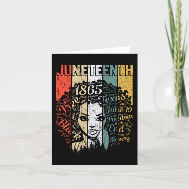 Junttonde Flagga Blm Afro Kvinnor 19 1865 Afrika Kort (Framsida)