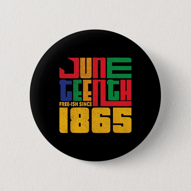 Junttonde frifisken sedan 1865 Celebrate Black Fre Knapp (Framsida)
