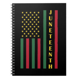 Junttonde Frihet Firande USA Amerikanska Flagga Anteckningsbok
