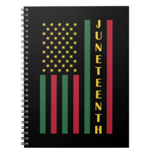 Junttonde Frihet Firande USA Amerikanska Flagga Anteckningsbok