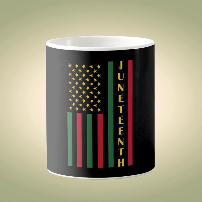 Junttonde Frihet Firande USA Amerikanska Flagga Kaffemugg (Skapare uppladdad)