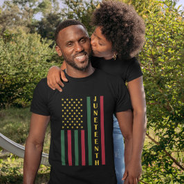 Junttonde Frihet Firande USA Amerikanska Flagga T Shirt