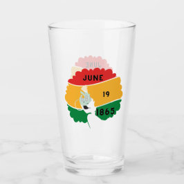 Junttonde glaset - Afro Woman Glaskopp