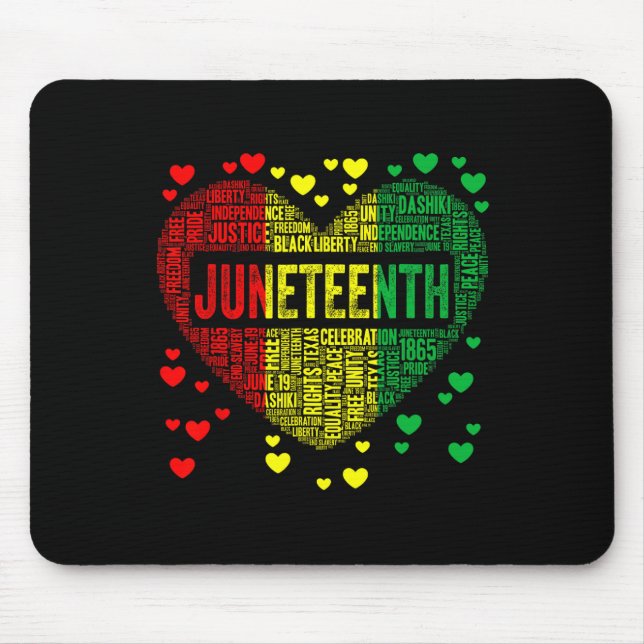 Junttonde Heart Black History Afro American Afric Musmatta (Framsidan)