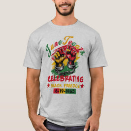 Junttonde, högtidlig svart frihet t shirt