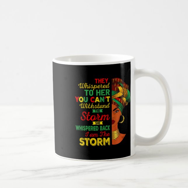 Junttonde jag är Storm Black Women Black Hist Kaffemugg (Höger)