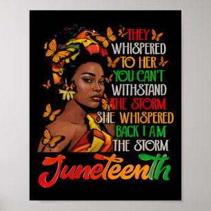 Junttonde jag är Storm Black Women Black Hist Poster