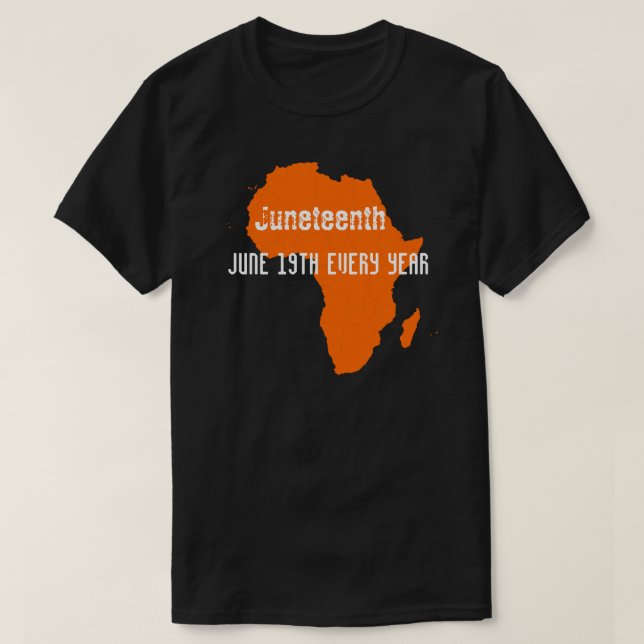 Junttonde Karta i Afrika T-Shirt (Design framsida)